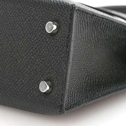 Hermes Epsom Mini Kelly Sellier 20 Black 10 of 11