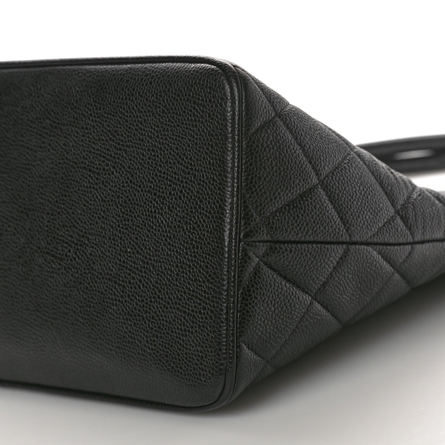 Caviar Quilted Medallion Tote Black