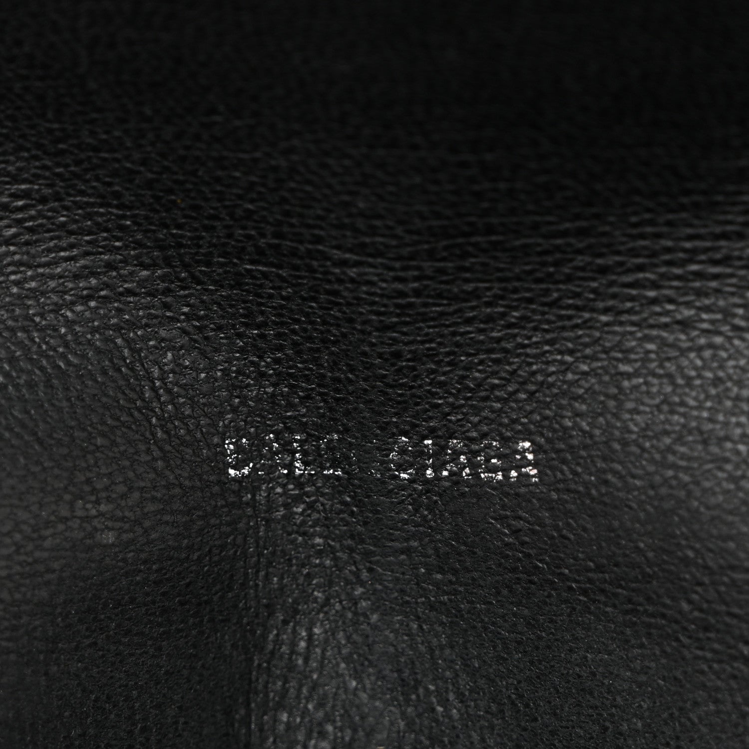Balenciaga Pebbled Calfskin Logo Everyday Flap Chain Wallet Black 6 of 12