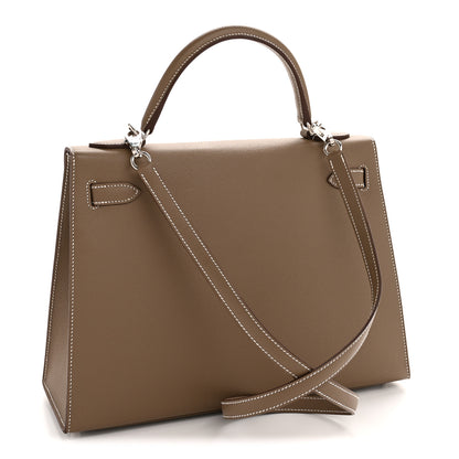 Hermes Epsom Kelly Sellier 32 Etoupe 3 of 10