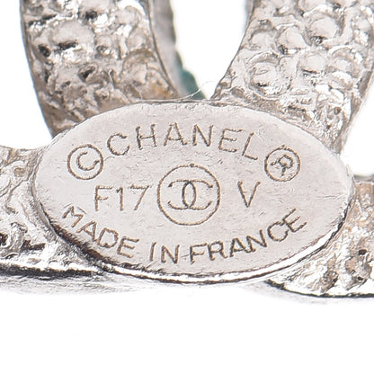 Chanel Crystal CC Earrings Silver 3 of 5