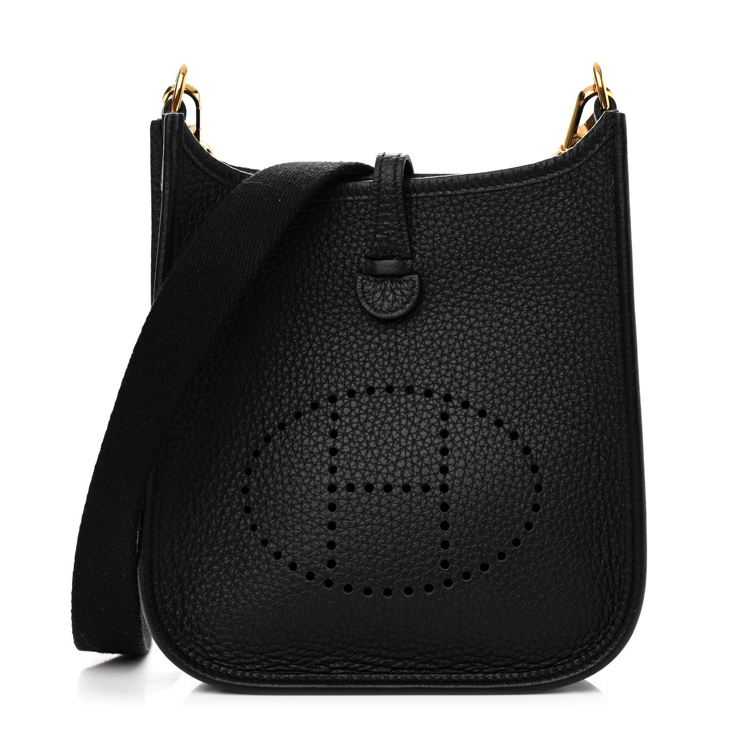 Hermes Taurillon Clemence Evelyne TPM Black 1 of 11