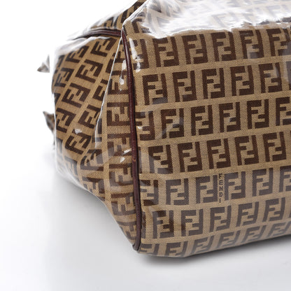 Fendi Vinyl Zucchino Tote Tobacco 11 of 13