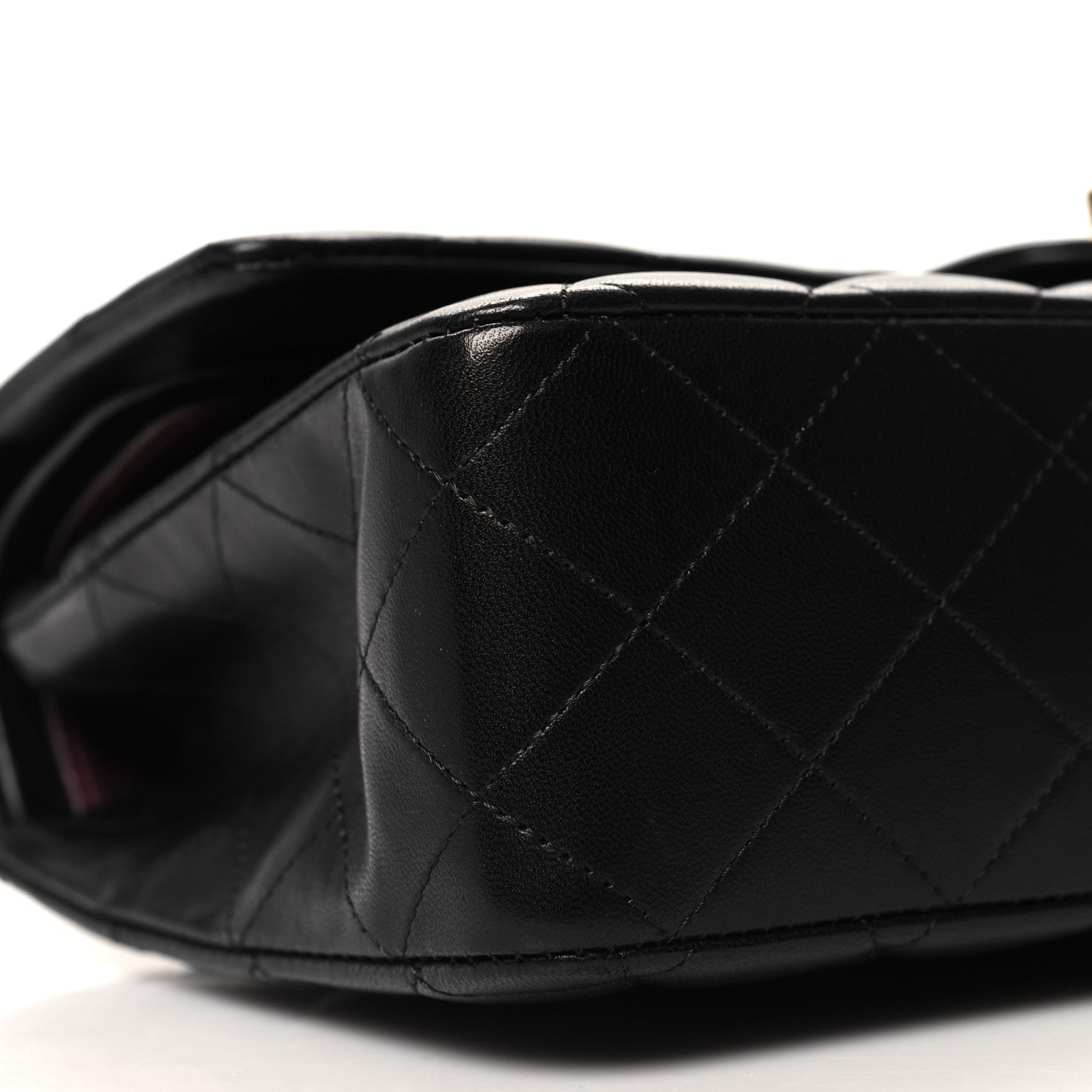 Chanel Lambskin Quilted Medium Double Flap Black 9 of 12