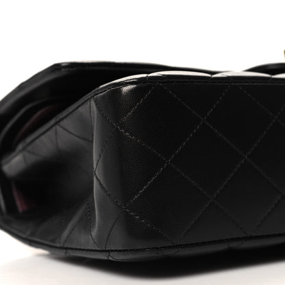Chanel Lambskin Quilted Medium Double Flap Black 9 of 12
