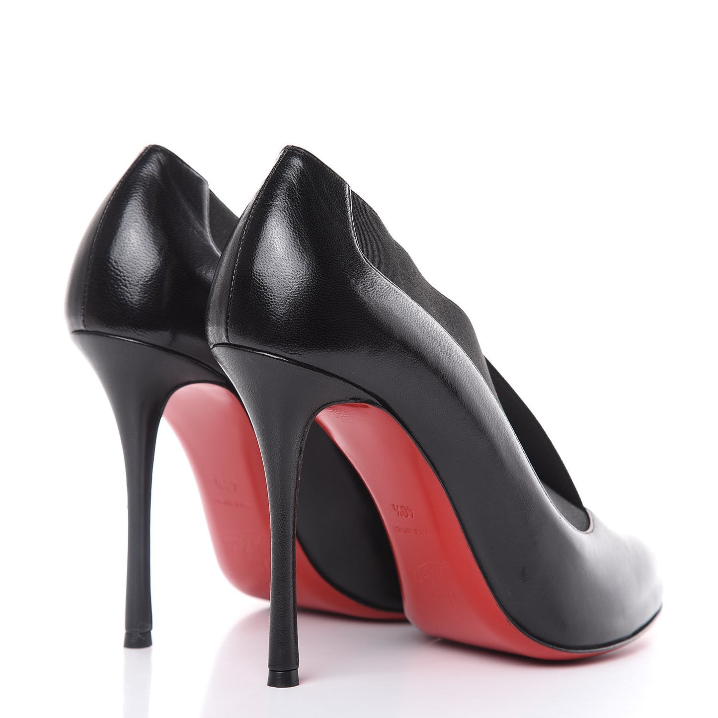 Shiny Nappa Toot Couverte 100 Pumps 40.5 Black