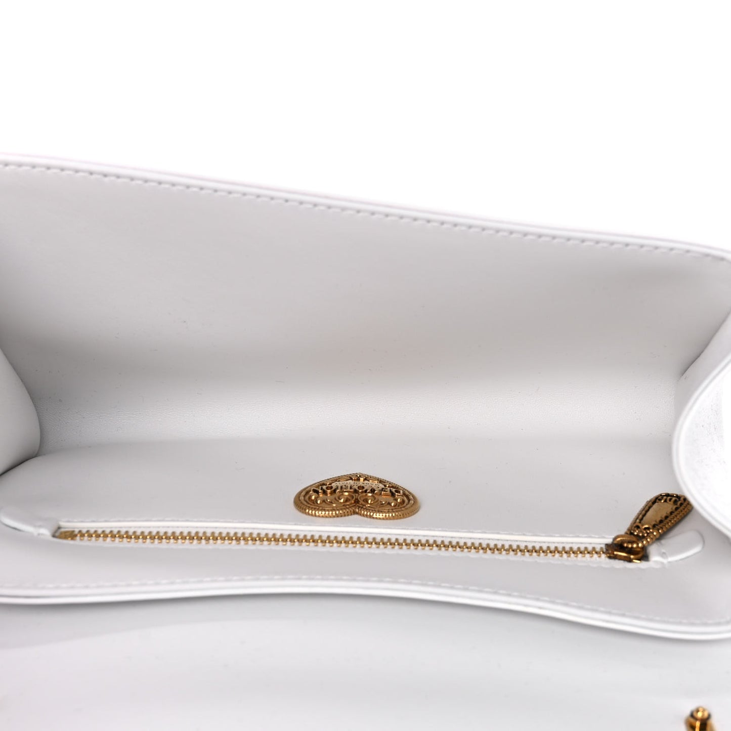 Calfskin Medium Devotion Crossbody Bag White