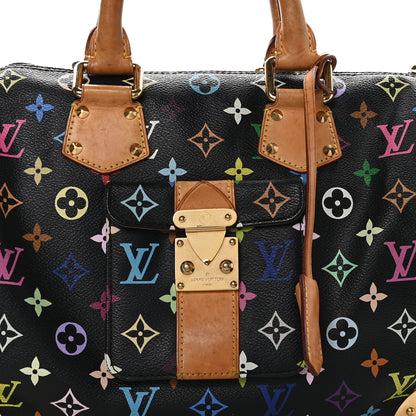 Louis Vuitton LOUIS VUITTON Monogram Multicolor Speedy 30 Black 7 of 15