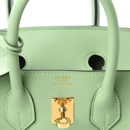 Hermes Swift Birkin 25 Vert Criquet 8 of 11