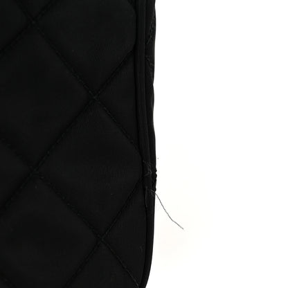 Prada Tessuto Nylon Stitched Shoulder Bag Black 13 of 13