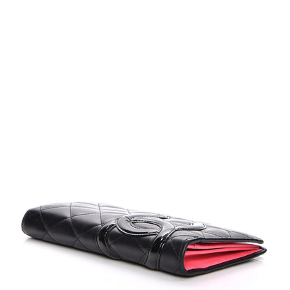 Chanel Calfskin Quilted Cambon Yen Wallet Black 4 of 17