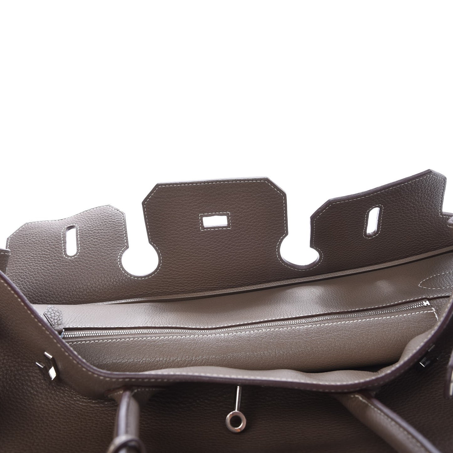 Taurillon Clemence JPG Shoulder Birkin II 42 Etoupe