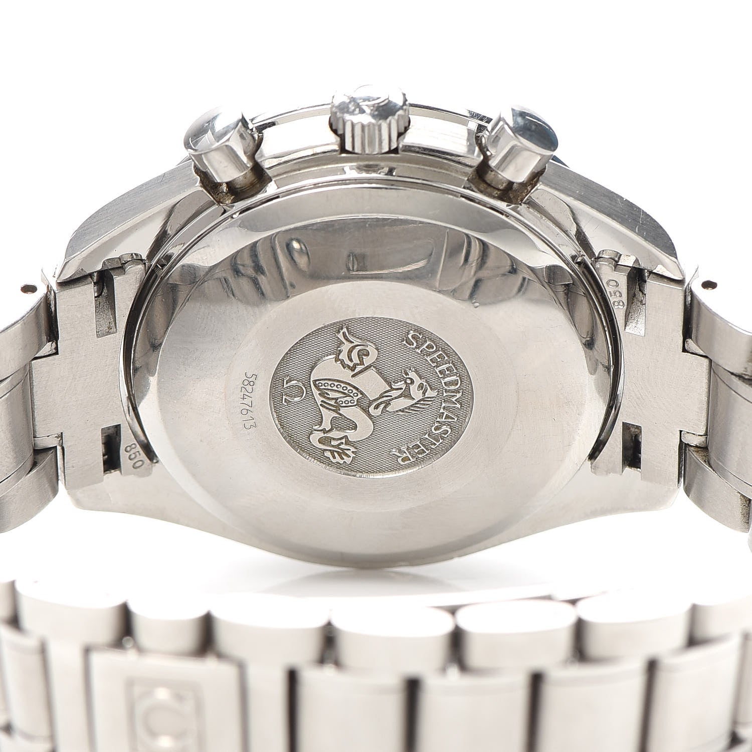 Omega Stainless Steel 39mm Speedmaster Chronograph Automatic Watch Blue 3513.82.00 4 of 5