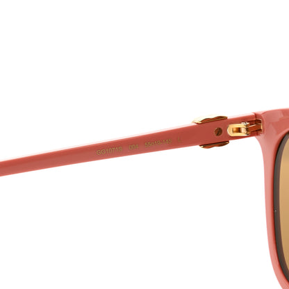 Gucci Acetate Round Sunglasses GG1071S Pink Red 6 of 7