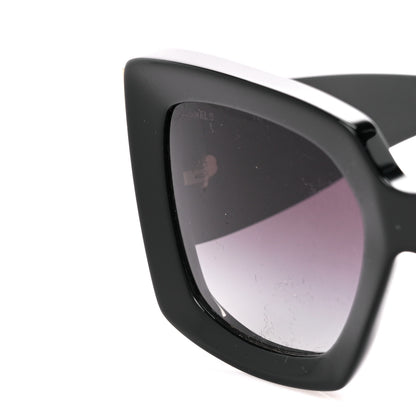 Chanel Acetate Rectangle Sunglasses 5435 Black 7 of 8