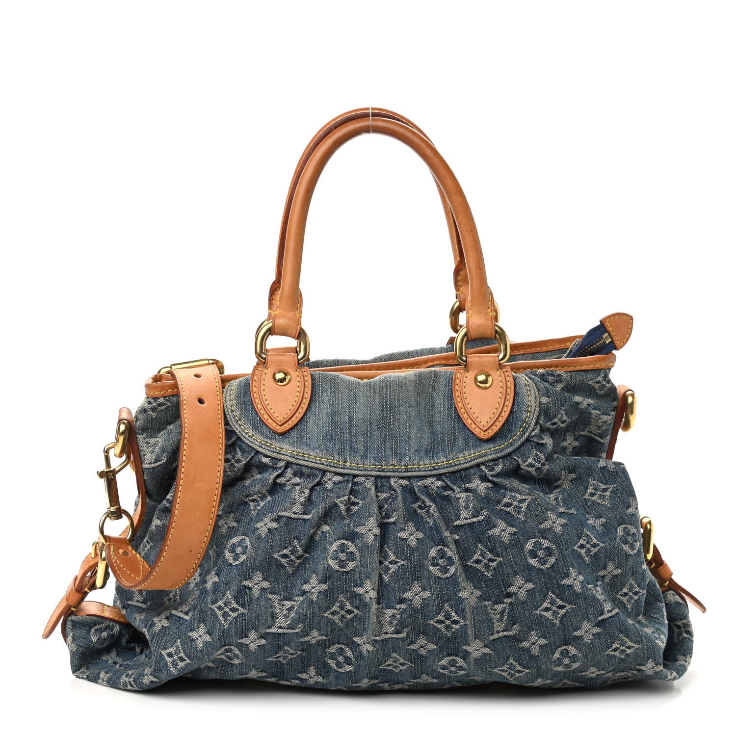 Louis Vuitton Denim Neo Cabby MM Blue 1 of 9