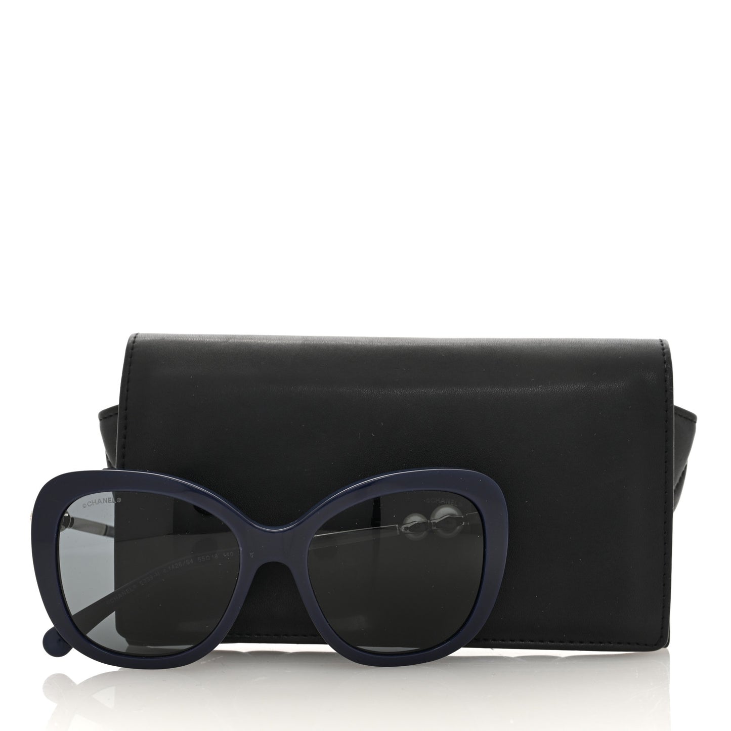 Acetate Butterfly Winter Pearl Sunglasses 5339-H Navy