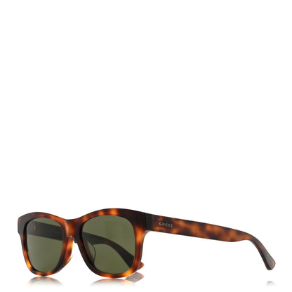 Gucci Acetate Square Sunglasses GG0044SA Tortoise 1 of 10