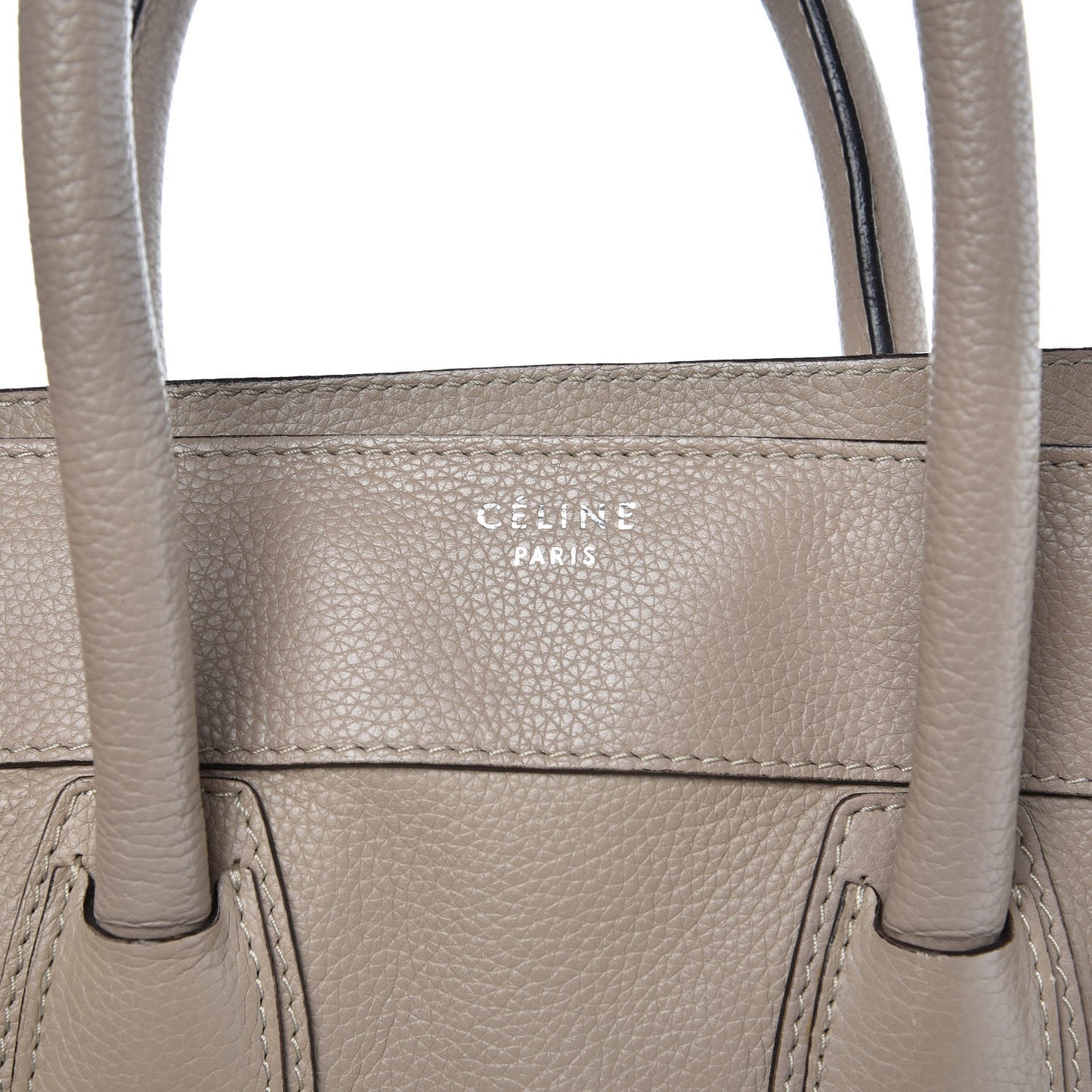 Drummed Calfskin Mini Luggage Dune