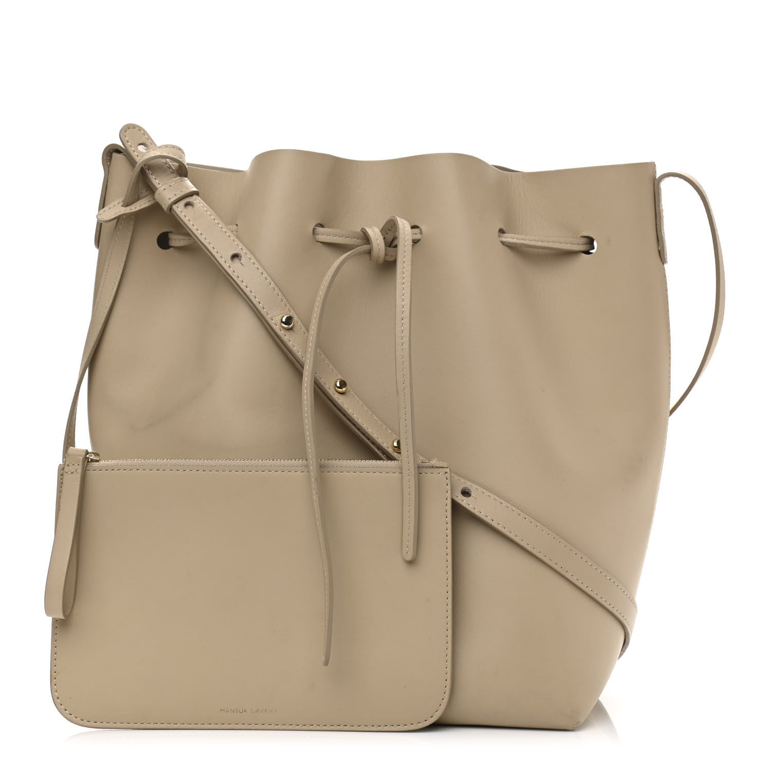 Mansur Gavriel Calfskin Bucket Bag Elefante 1 of 12