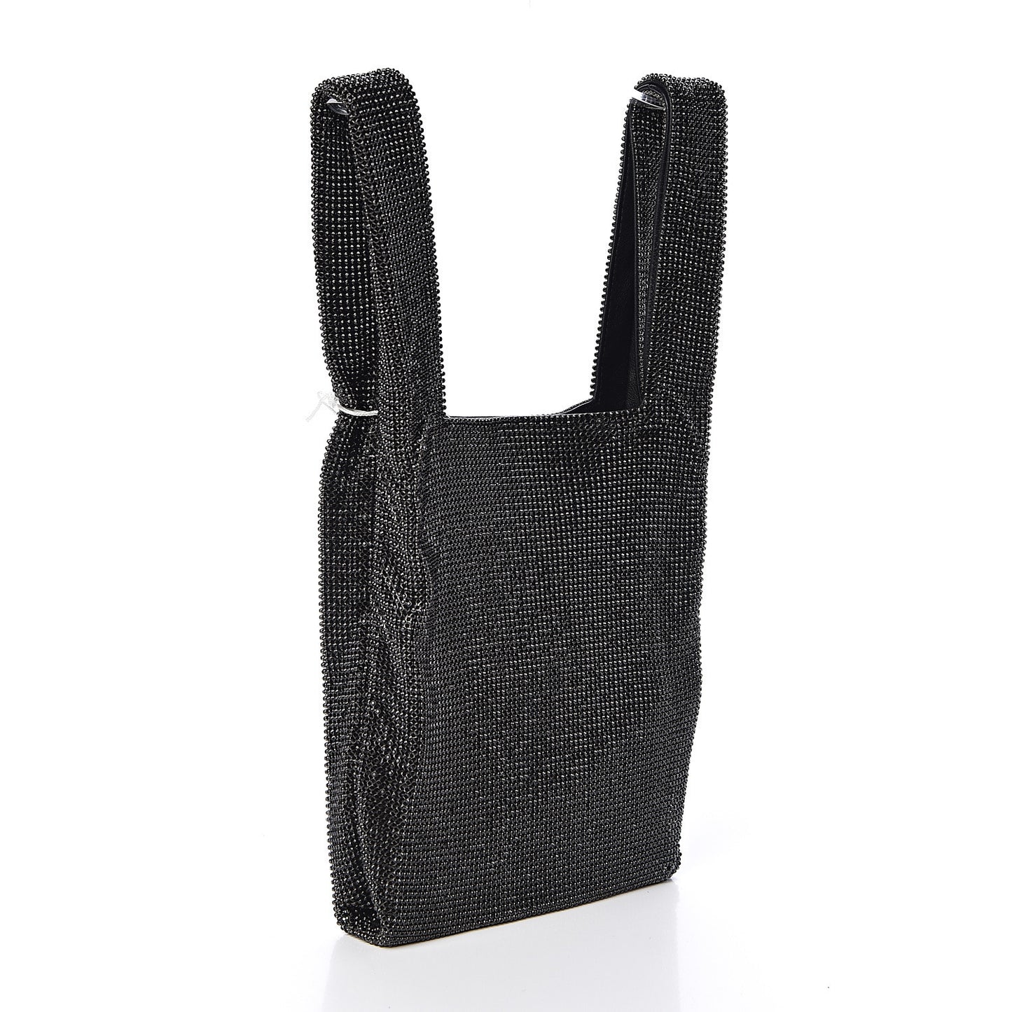 Crystal Wanglock Mini Shopper Black