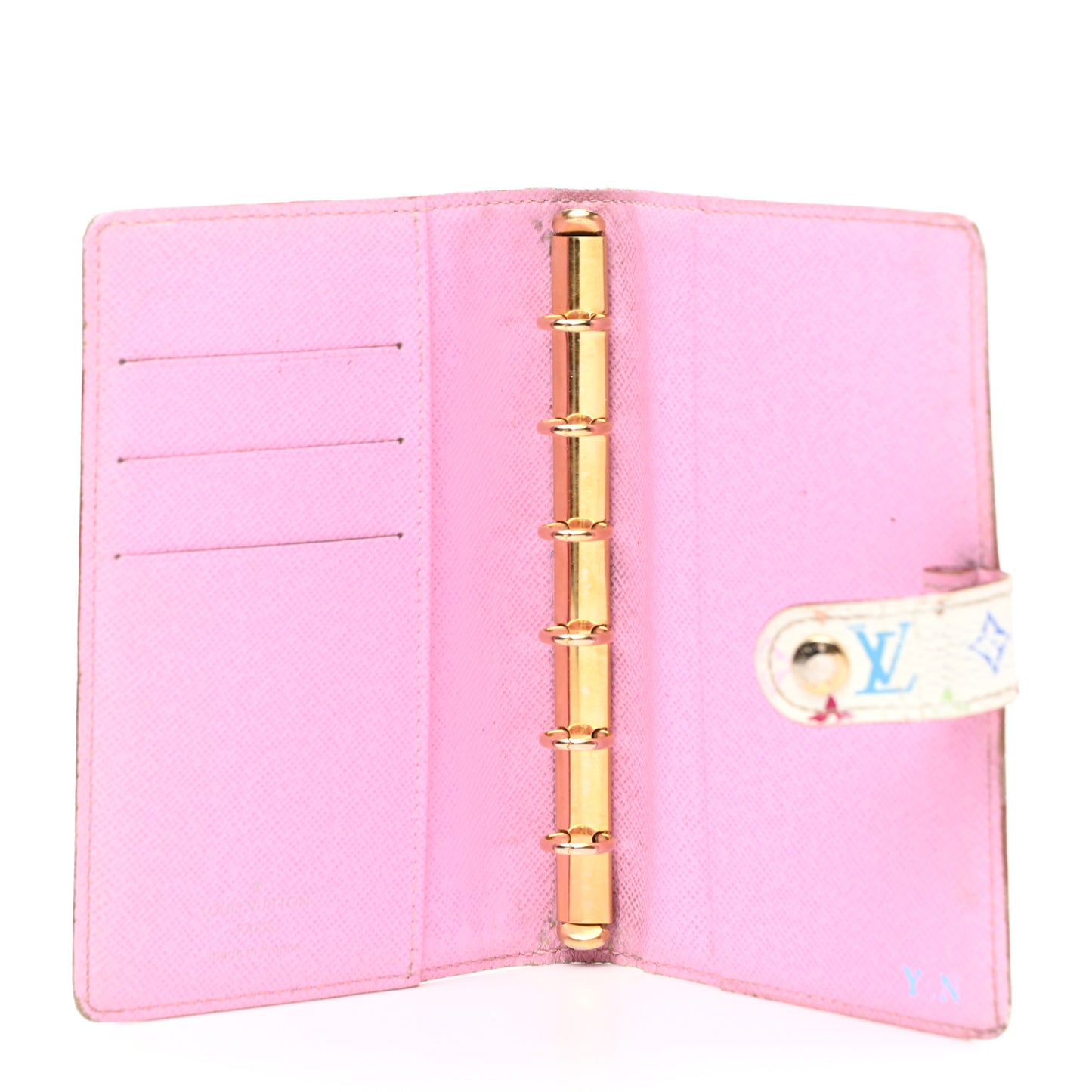 Monogram Multicolor Small Ring Agenda Cover White Litchi