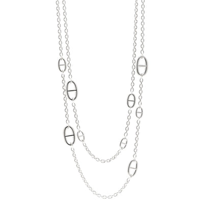 Hermes Sterling Silver Farandole Necklace 120 1 of 6