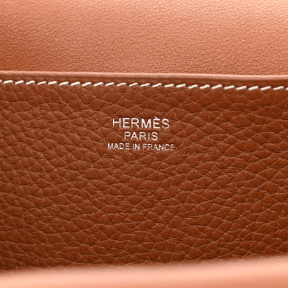 Hermes Taurillon Clemence Halzan 31 Gold 6 of 12