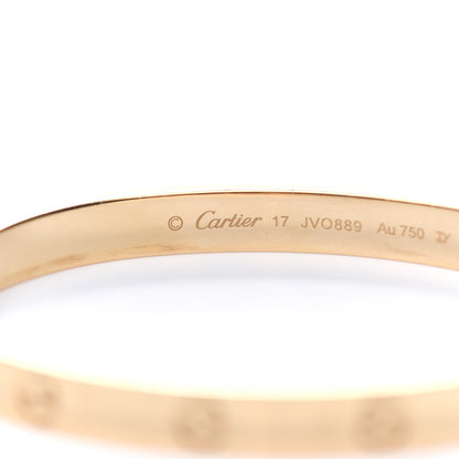 Cartier 18K Yellow Gold LOVE Bracelet 17 3 of 4