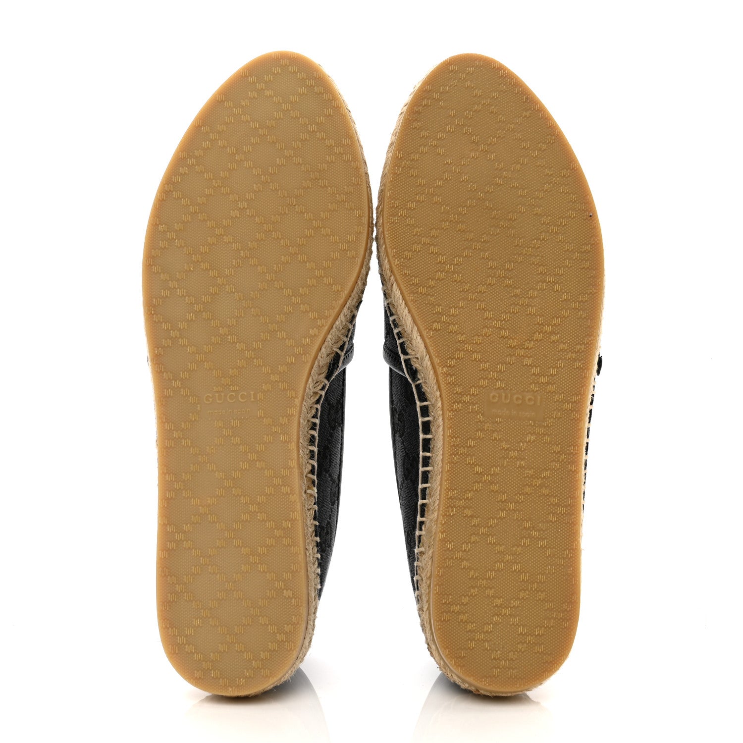 Gucci Monogram Espadrilles 36 36.5 Black 5 of 8
