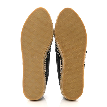 Gucci Monogram Espadrilles 36 36.5 Black 5 of 8