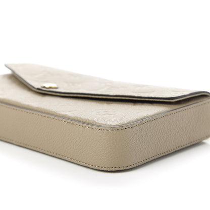 Louis Vuitton Empreinte Pochette Felicie Chain Wallet Tourterelle 7 of 10