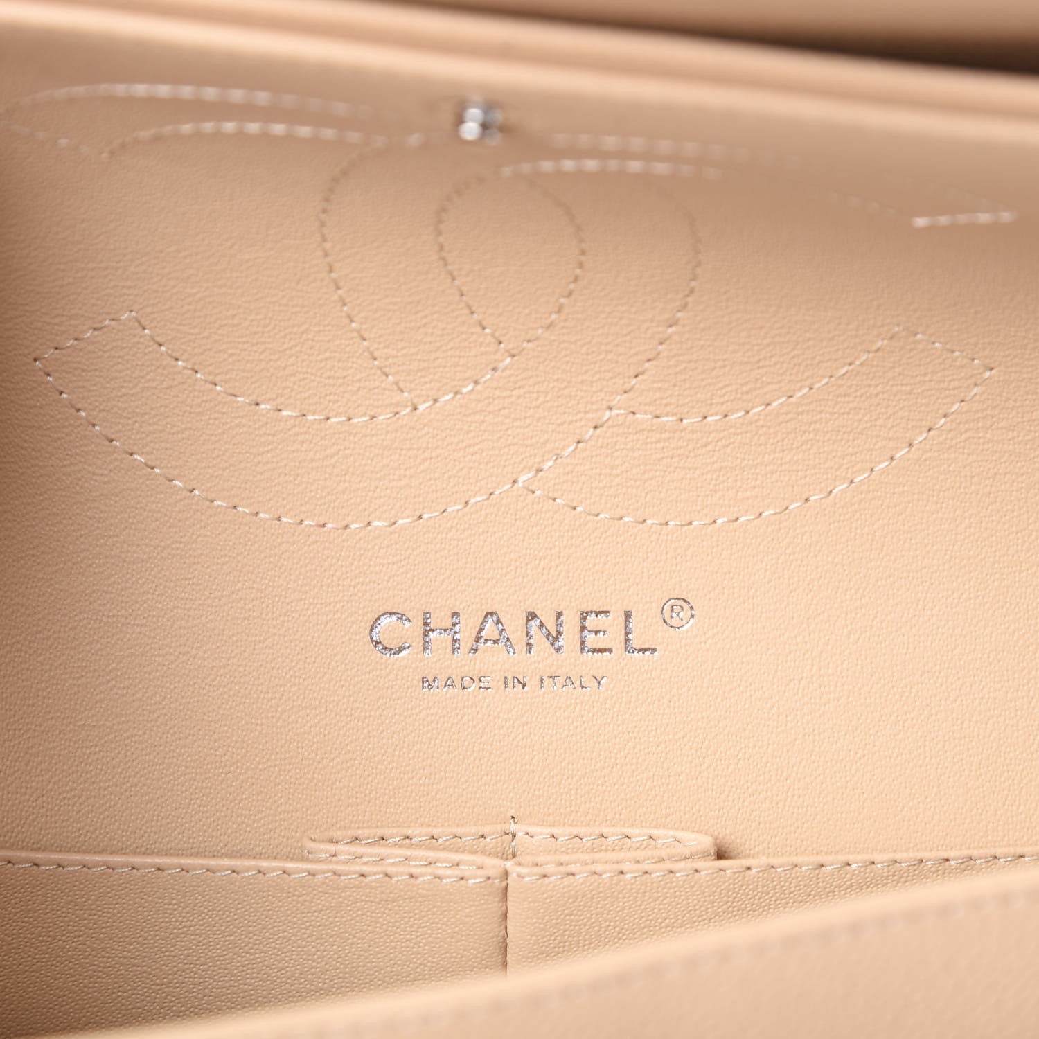 Chanel Caviar Quilted Jumbo Double Flap Beige Clair 6 of 8