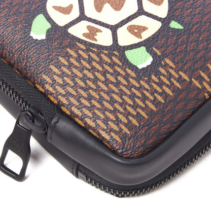 Louis Vuitton X NIGO Giant Damier Ebene Tortoise Double Phone Pouch 5 of 9