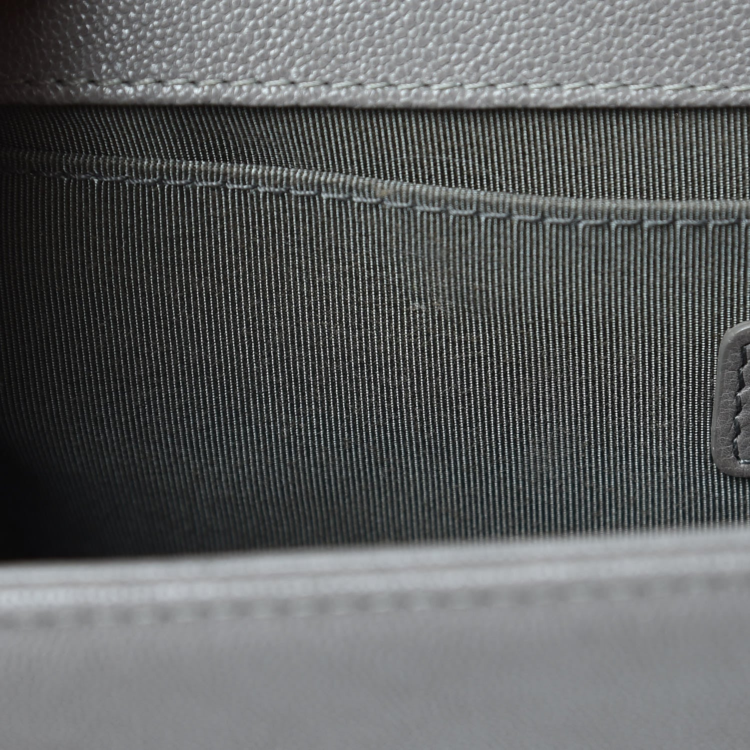 Chanel Caviar Quilted Medium Boy Flap Grey 12 of 13