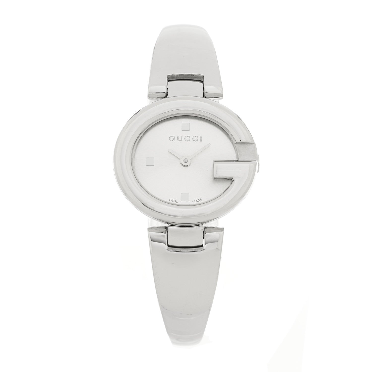 Gucci Stainless Steel 24mm Guccissima Quartz Watch Silver 1 of 4