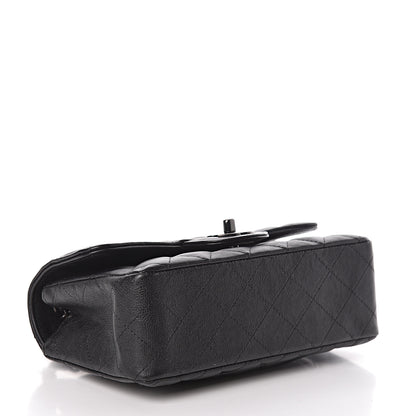 Chanel Crumpled Calfskin Quilted Mini Rectangular Flap So Black 4 of 12