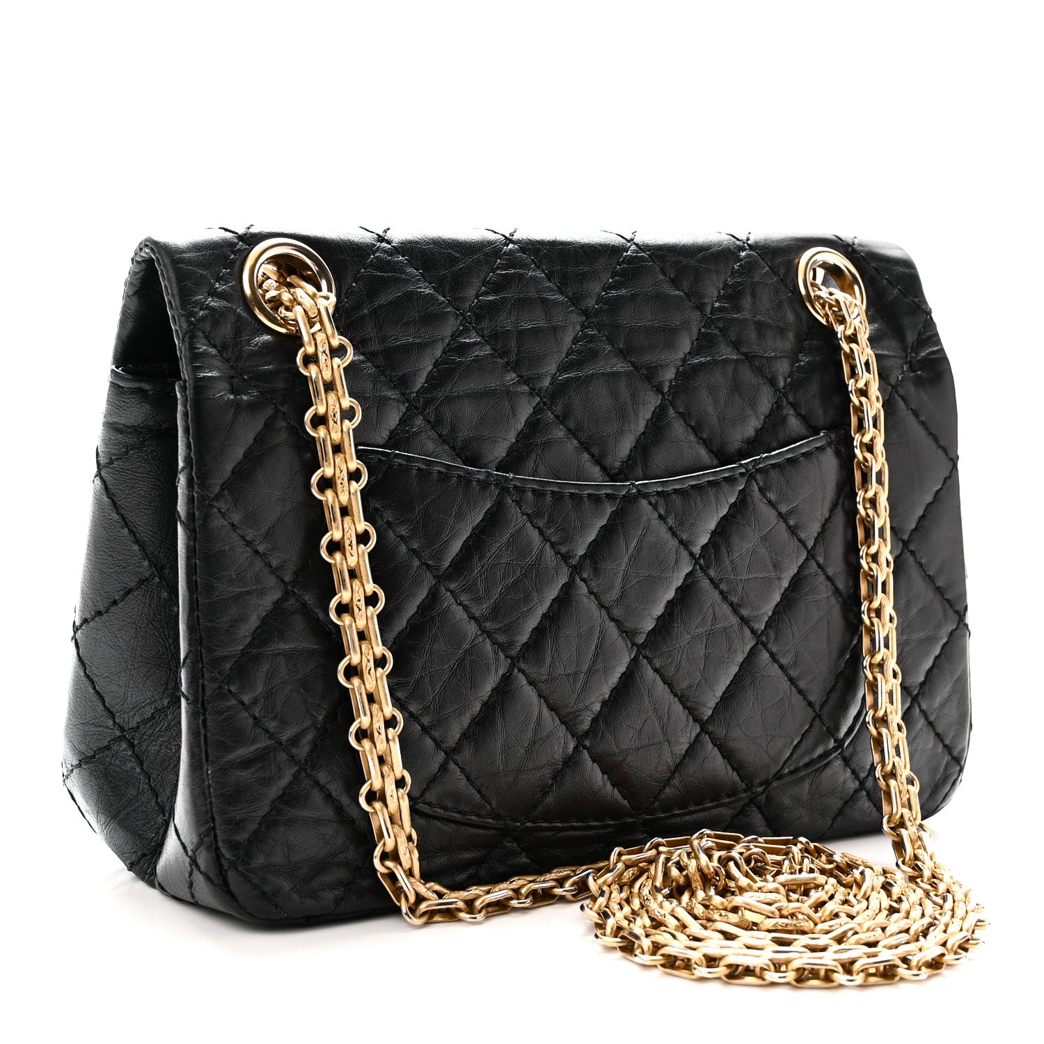 Chanel Aged Calfskin Quilted 2.55 Reissue Mini Flap Black 3 of 10
