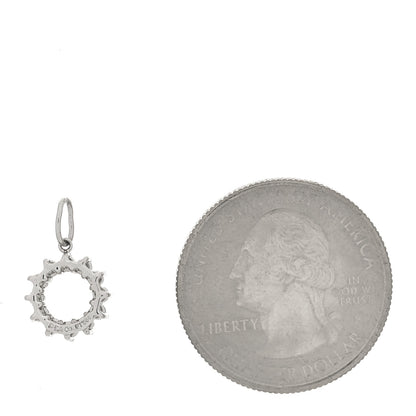 Tiffany Platinum Diamond Circle Charm 2 of 3