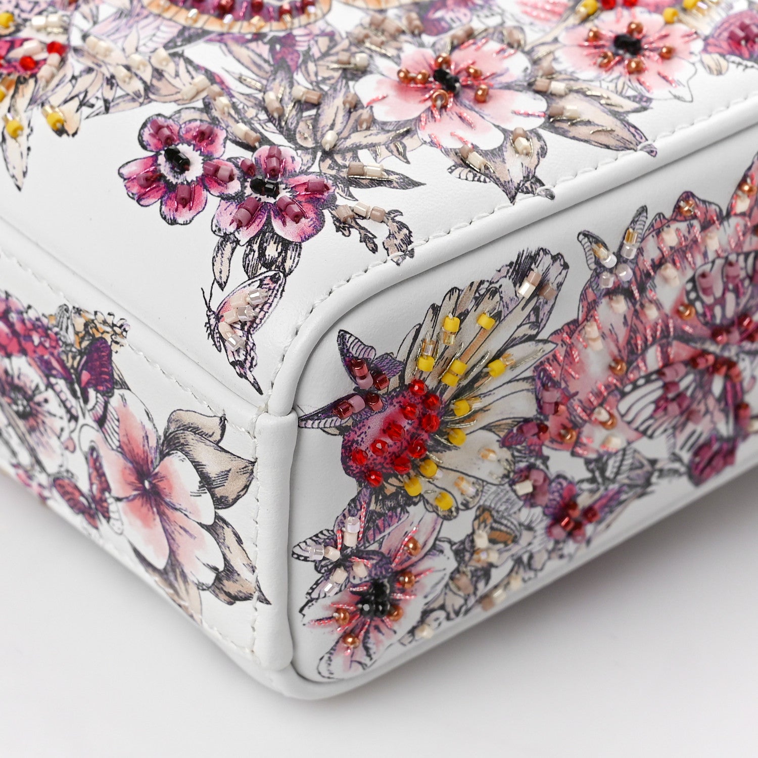 Christian Dior Calfskin Embroidered Butterfly Printed Lady D-Joy Multicolor 8 of 9