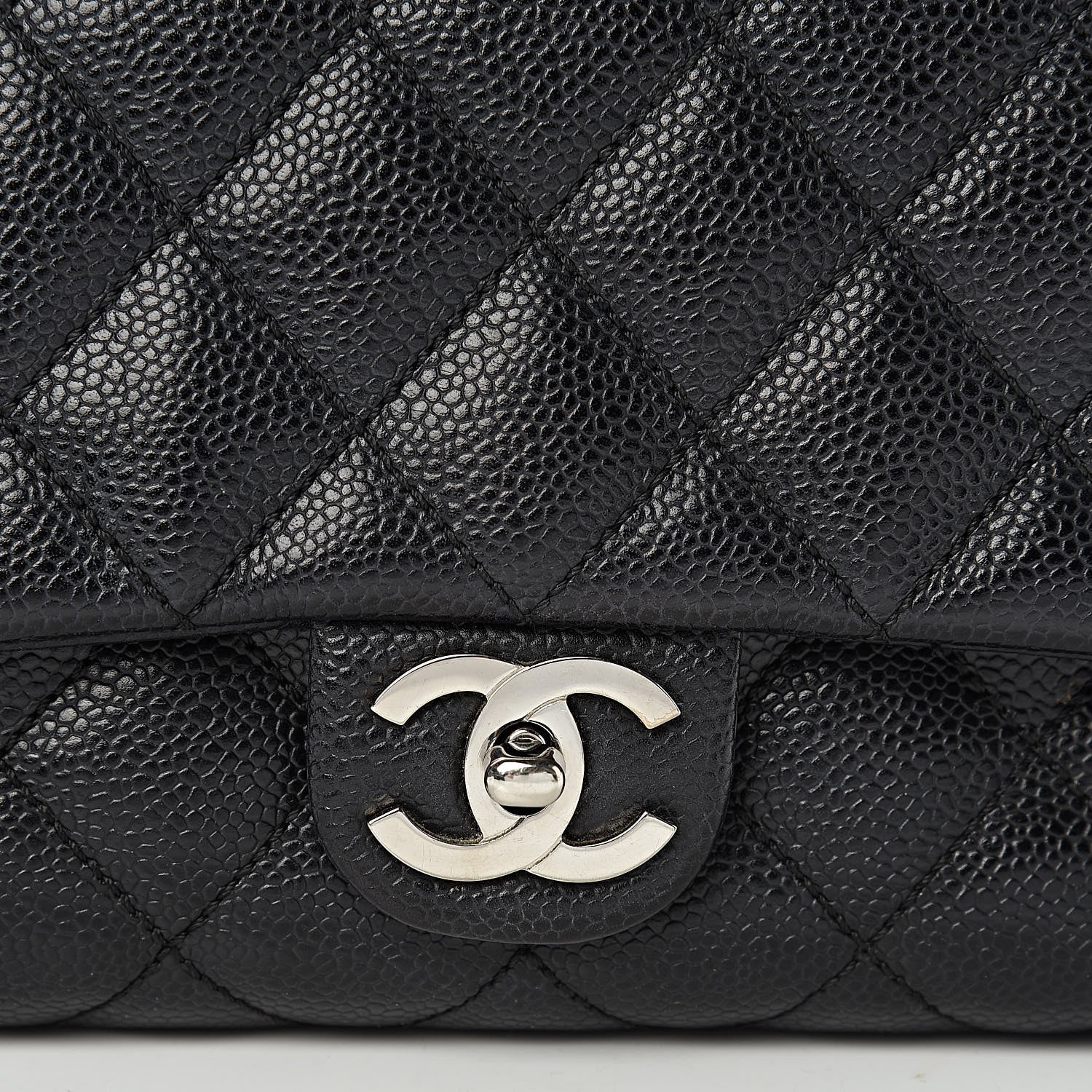 Chanel Caviar Quilted Medium Kelly Flap Bag Black 10 of 16