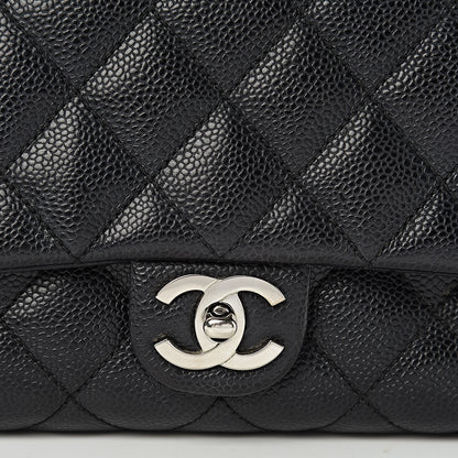 Chanel Caviar Quilted Medium Kelly Flap Bag Black 10 of 16