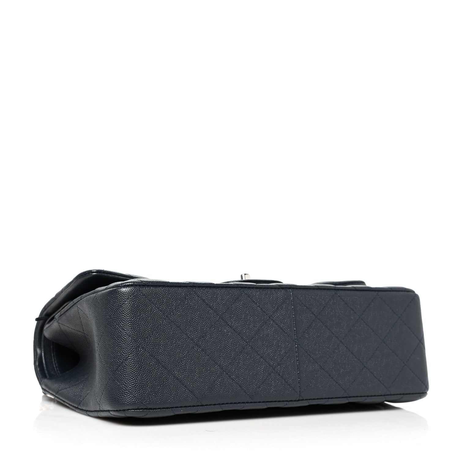 Chanel Caviar Quilted Jumbo Double Flap Navy 3 of 10