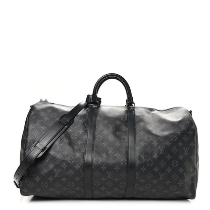 Louis Vuitton Monogram Eclipse Keepall Bandouliere 55 1 of 11