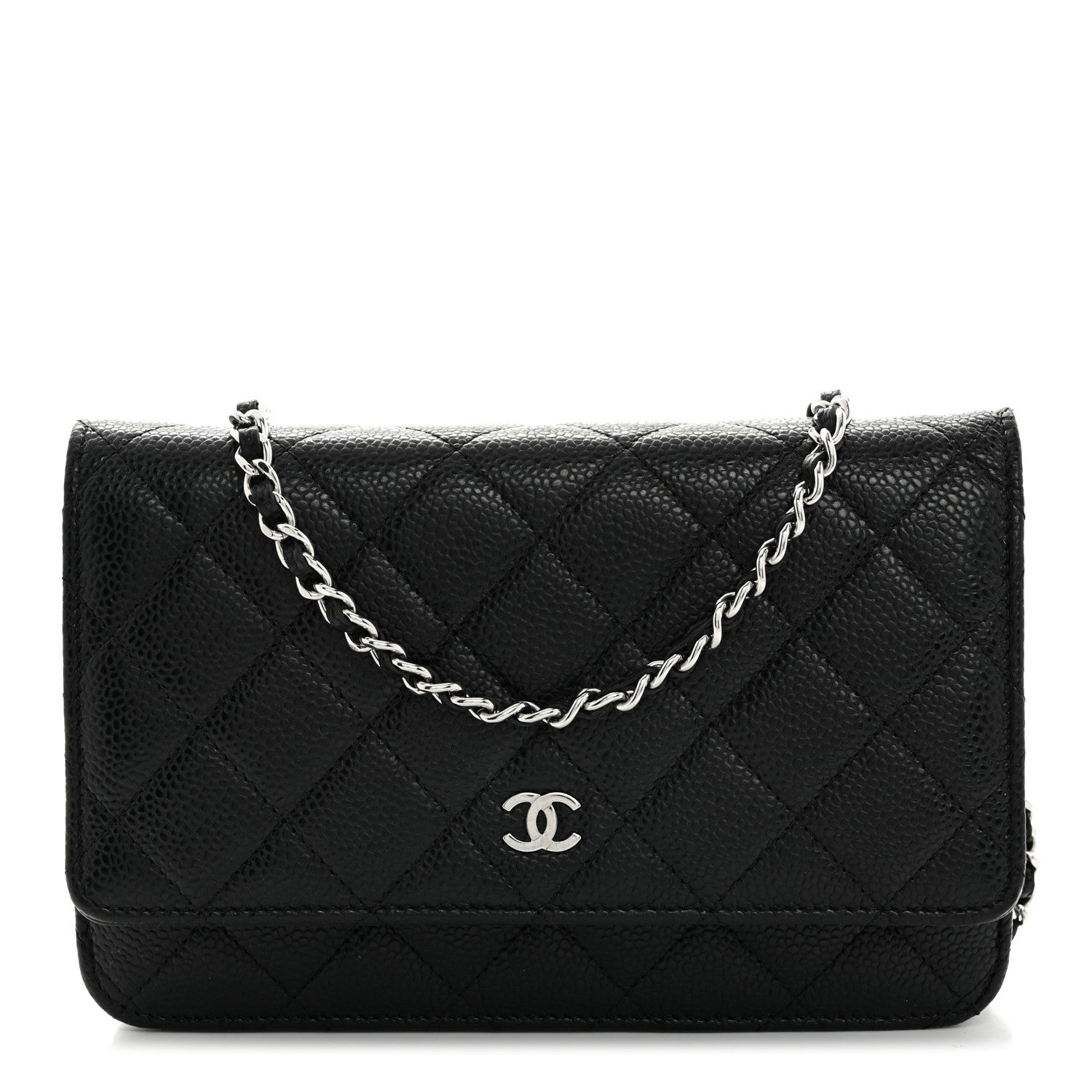 Chanel Caviar Quilted Wallet On Chain WOC Black 1 of 11
