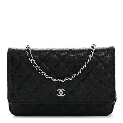 Chanel Caviar Quilted Wallet On Chain WOC Black 1 of 11