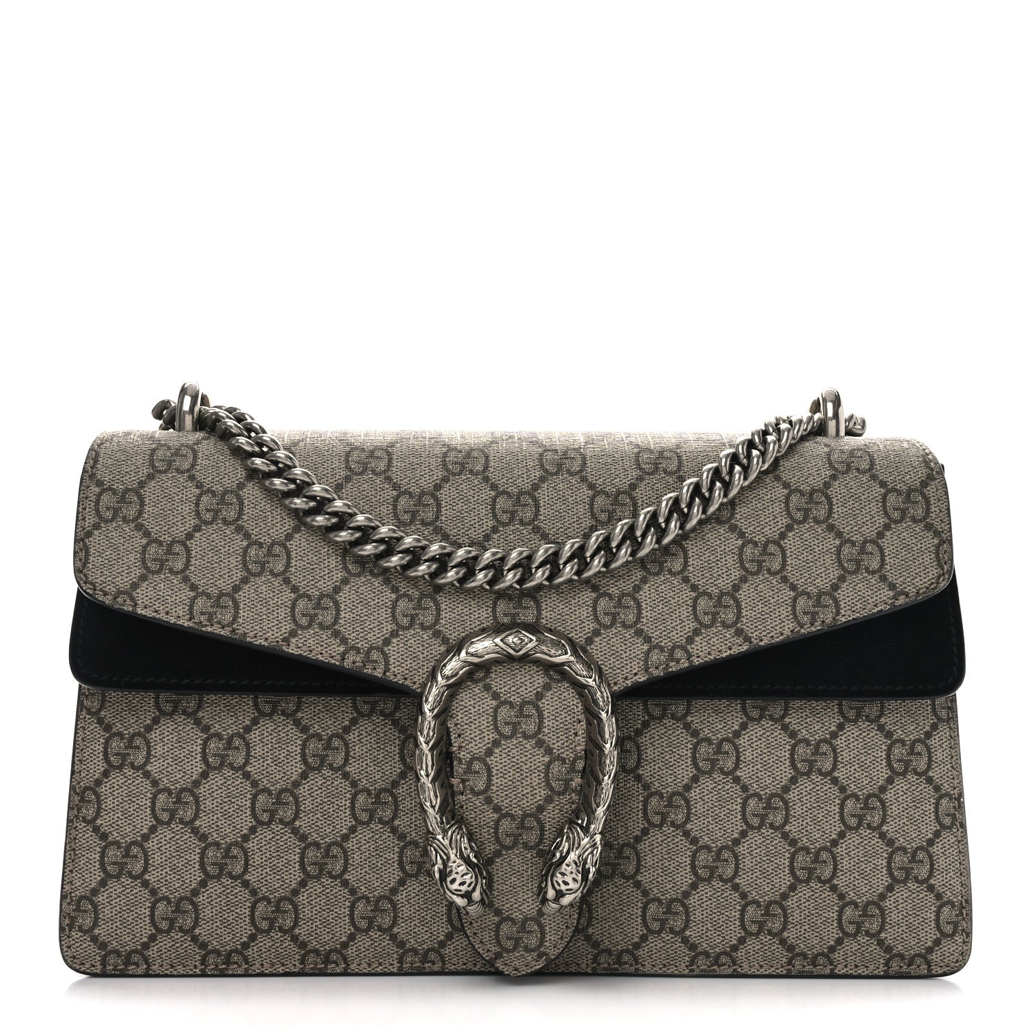 Gucci GG Supreme Monogram Small Dionysus Shoulder Bag Black 2 of 28
