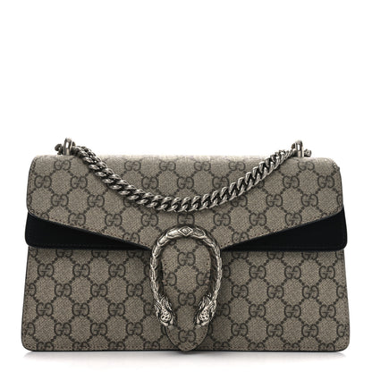 Gucci GG Supreme Monogram Small Dionysus Shoulder Bag Black 2 of 28