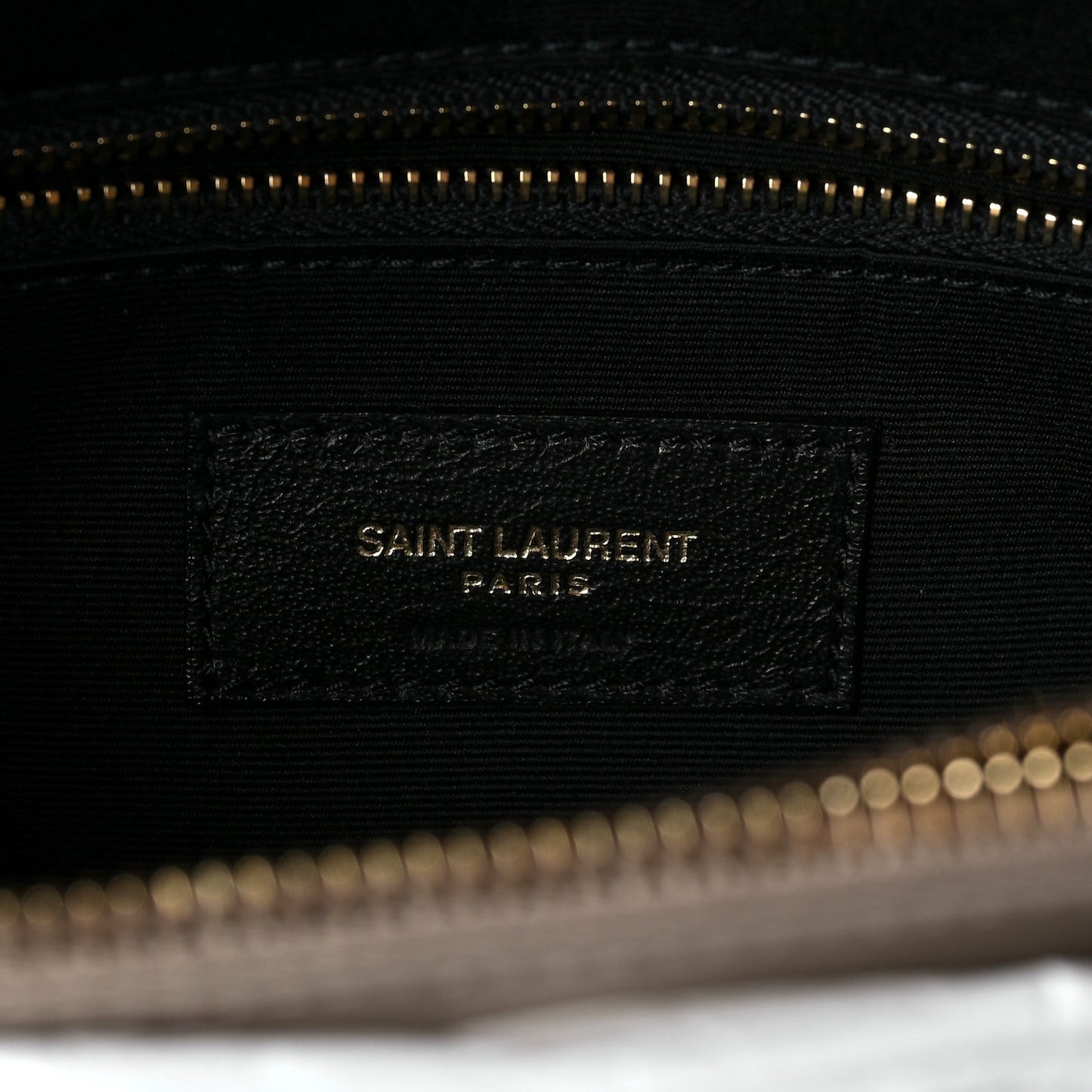 Calfskin Y Quilted Monogram Medium Loulou Chain Satchel Taupe