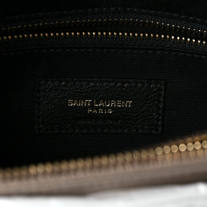 Saint Laurent Calfskin Y Quilted Monogram Medium Loulou Chain Satchel Taupe 6 of 7